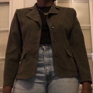 Suede blazer
